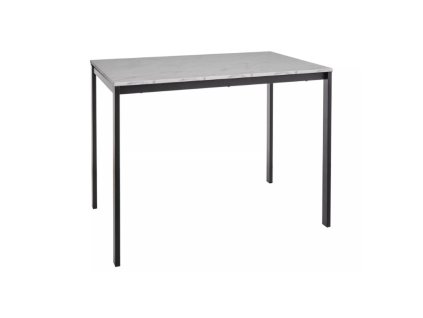 Stylový obdélníkový stůl RAMOD 100x60 cm v dekoru bílého mramoru