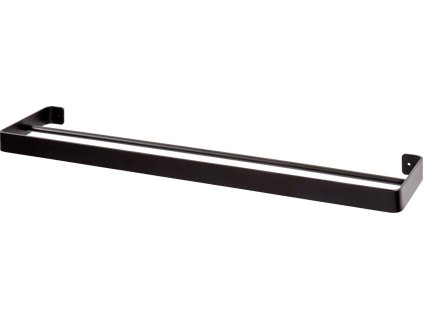 Nástěnný věšák na ručníky HANDY 60x12,5 cm černý do moderní koupelny
