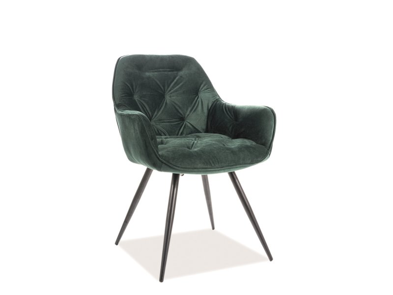 CHERRY VELVET SZÉK FEKETE/ ZÖLD BLUVEL78