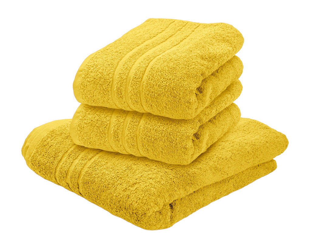 Comfort sárga fürdőlepedő 70 x 140 cm, 100% pamut akciós termékkép 1