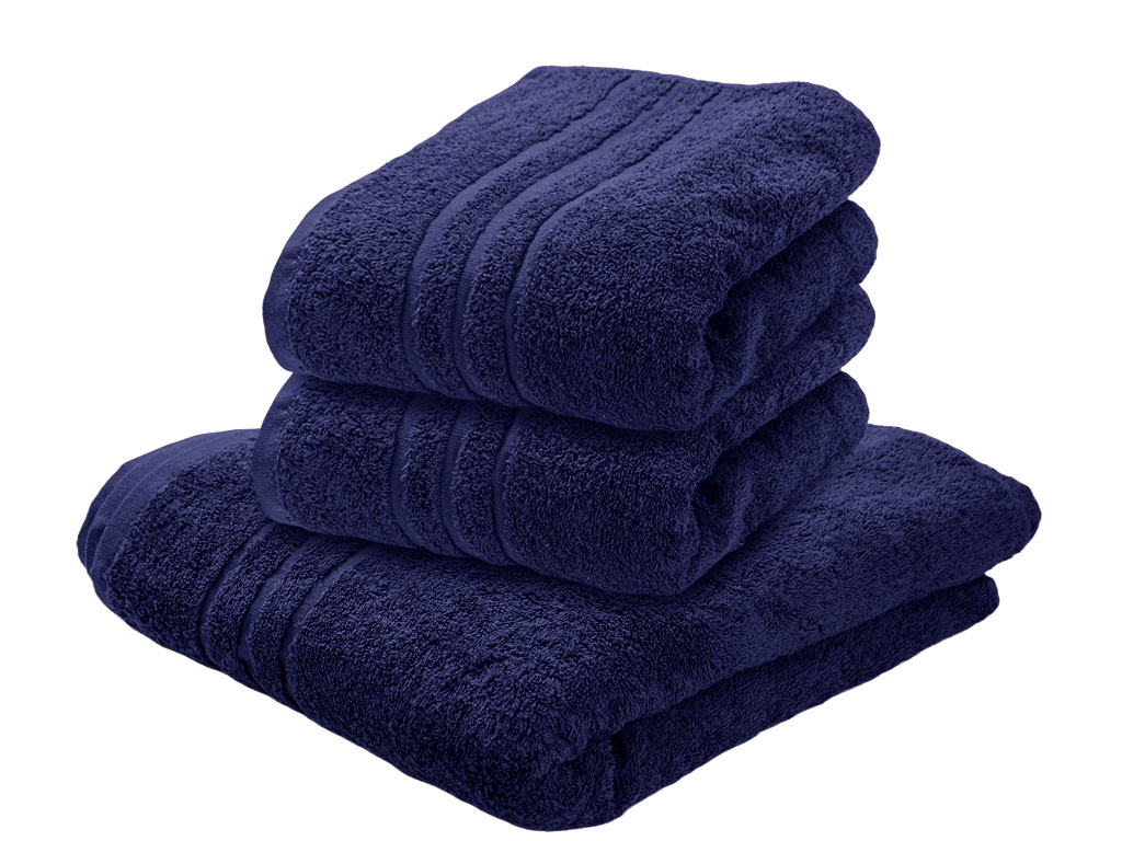 Comfort sötétkék fürdőlepedő 70 x 140 cm, 100% pamut