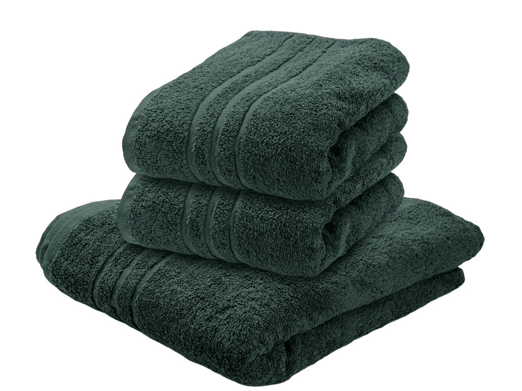 Comfort sötétzöld fürdőlepedő 70 x 140 cm, 100% pamut