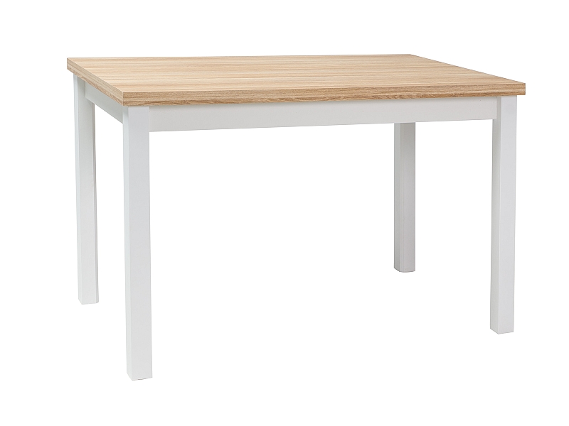 Étkezőasztal fehér/matt/tölgy, adam 100x60
