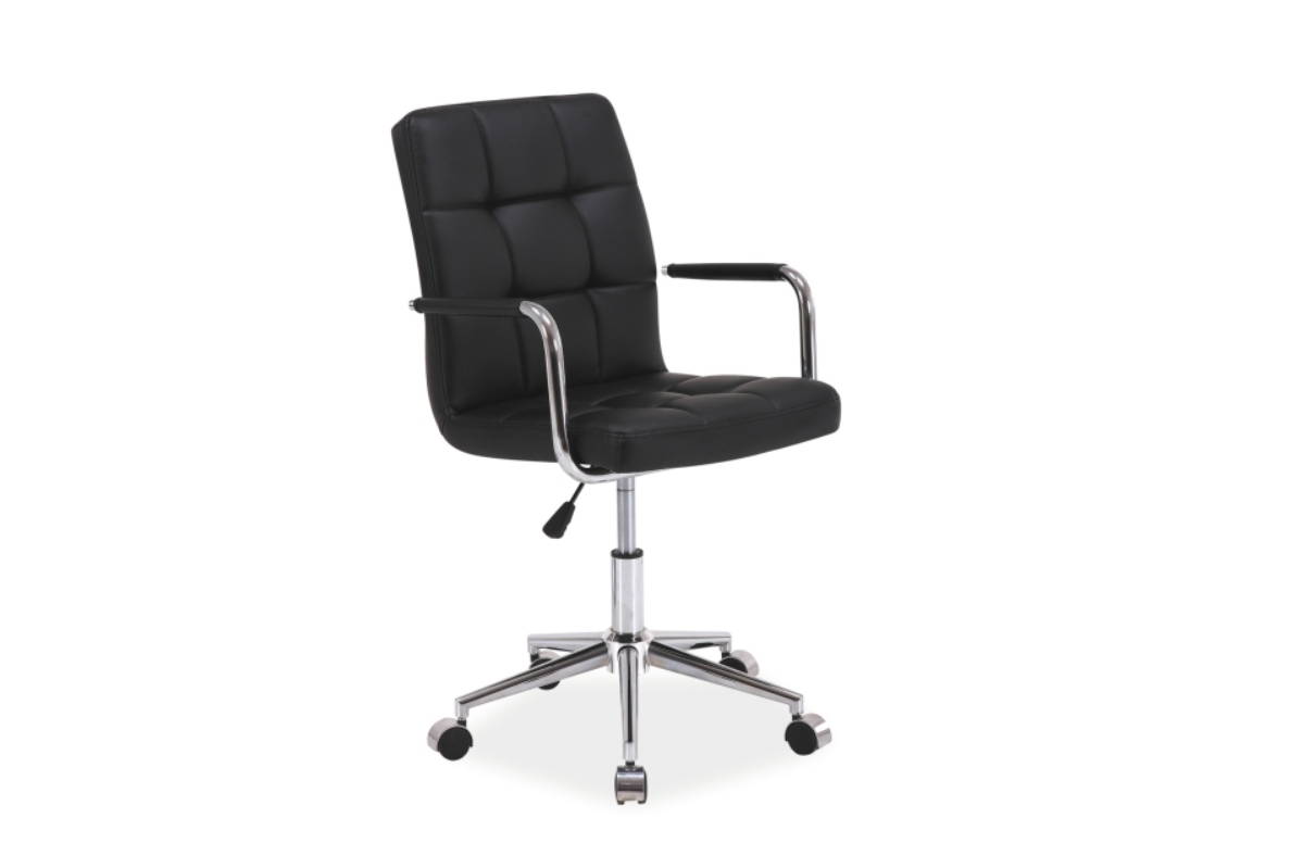 Fekete irodai szék q-022 z eko bőr