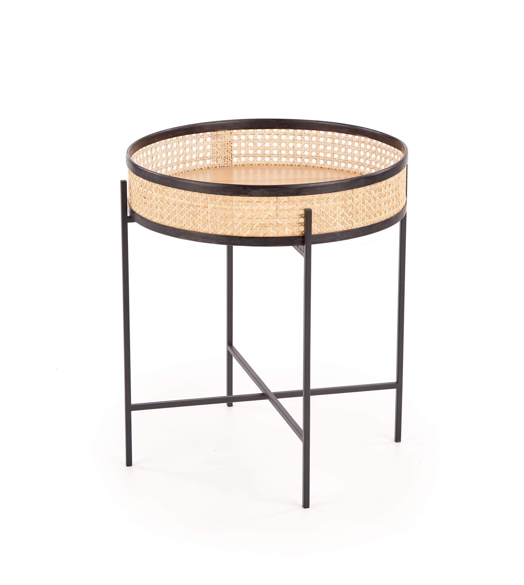 Rattan dohányzóasztal LANIPA 50x55
