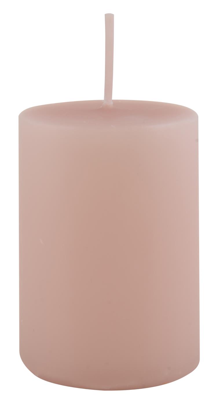 IB Laursen Rózsaszín oszlopgyertya ROSE QUARTZ 6cm