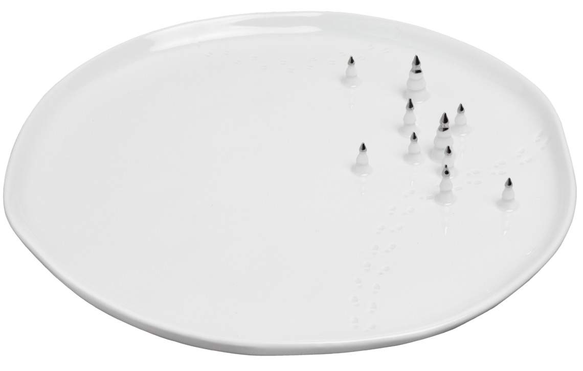 Räder Fehér porcelán tányér SILVER TREES