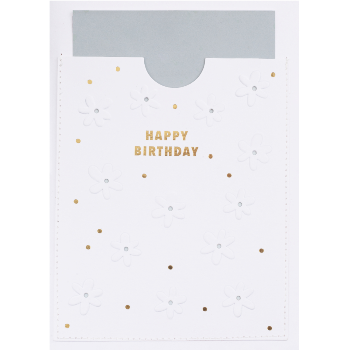 Räder FLOWERS EMBOSSING CARD papír születésnapi üdvözlőlap