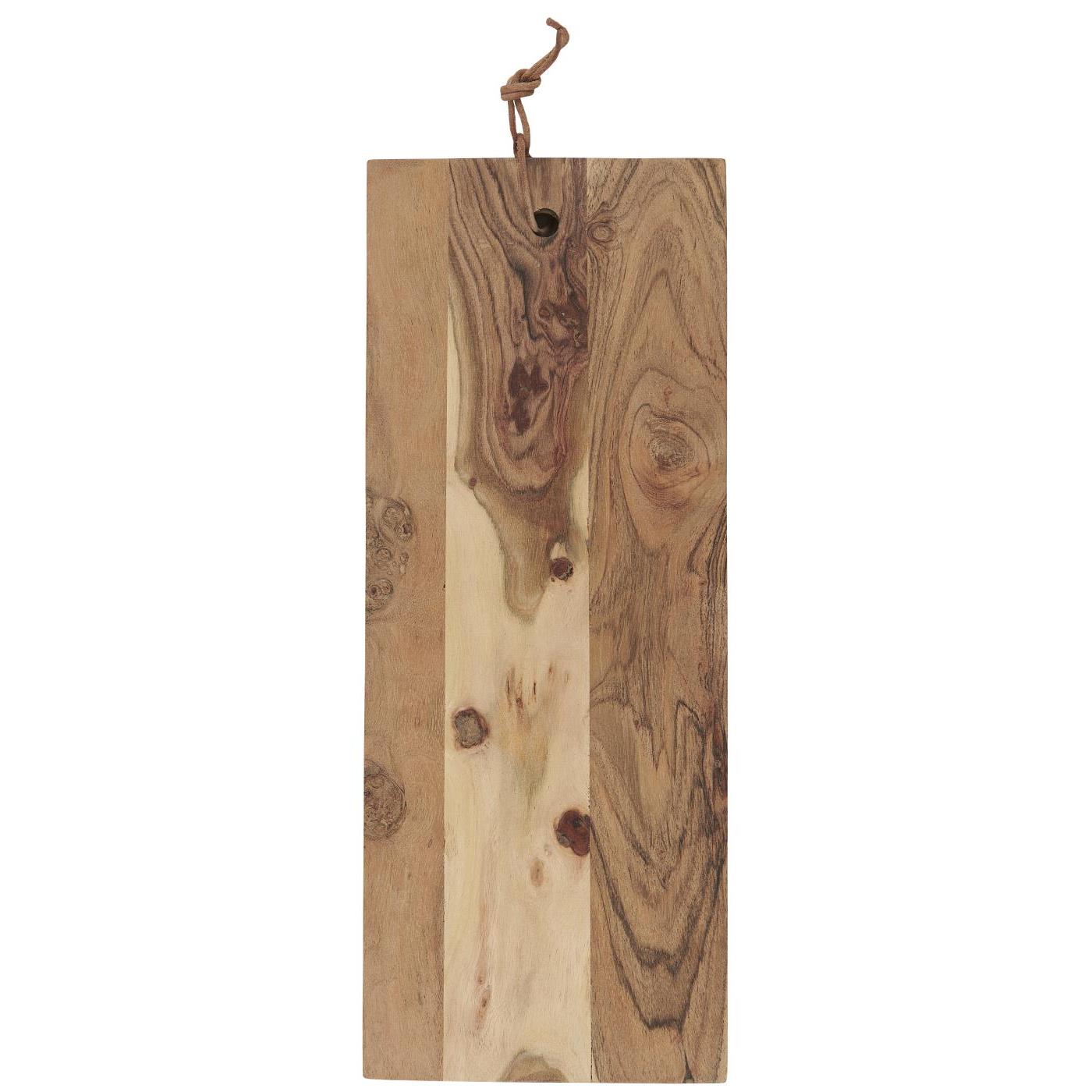 IB Laursen Fa vágódeszka bőr zsinórral OILED ACACIA WOOD akciós termékkép 1