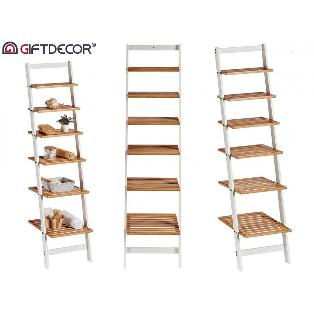 Fehér bambusz polc WHITE BAMBOO