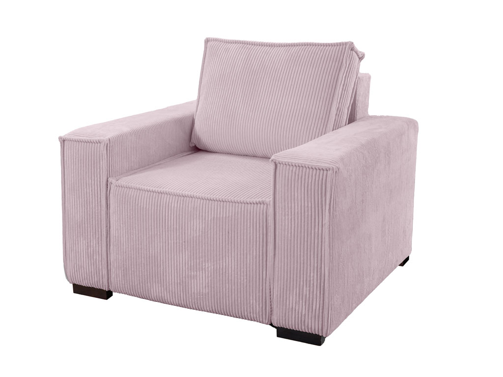 Smart világos rózsaszín kordbársony szék