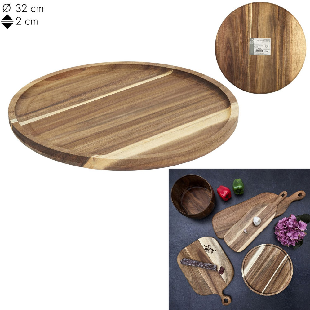Akácfa tálca Ø32 cm akciós termékkép 1
