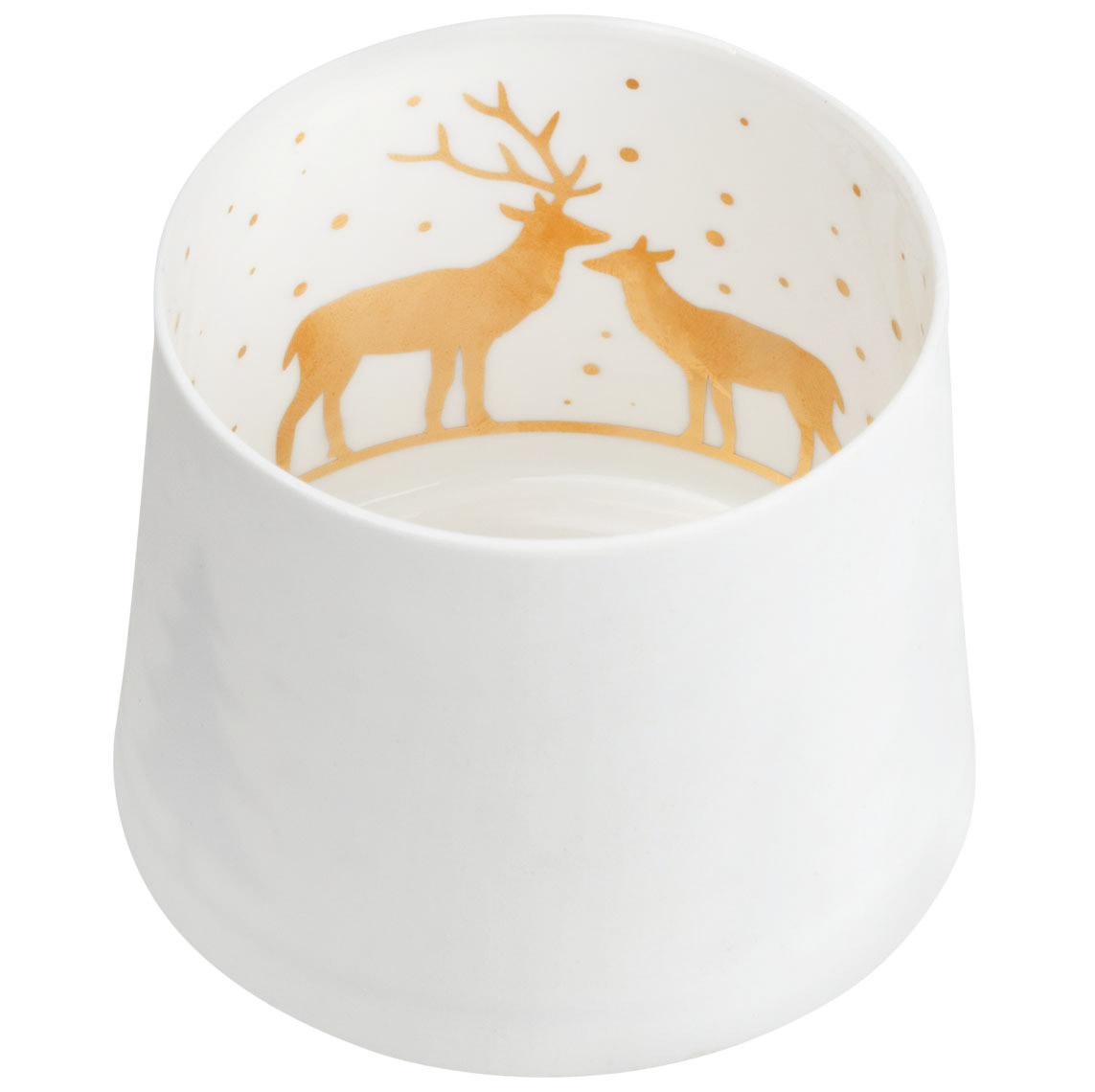 Räder HIRSCH fehér porcelán gyertyatartó akciós termékkép 1