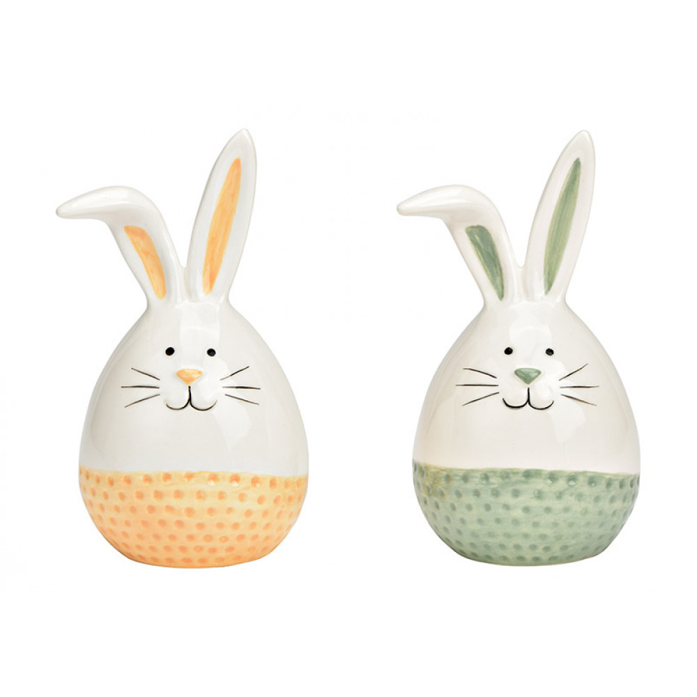 Fehér kerámia nyúl CERAMIC RABIT - különféle változatok akciós termékkép 1