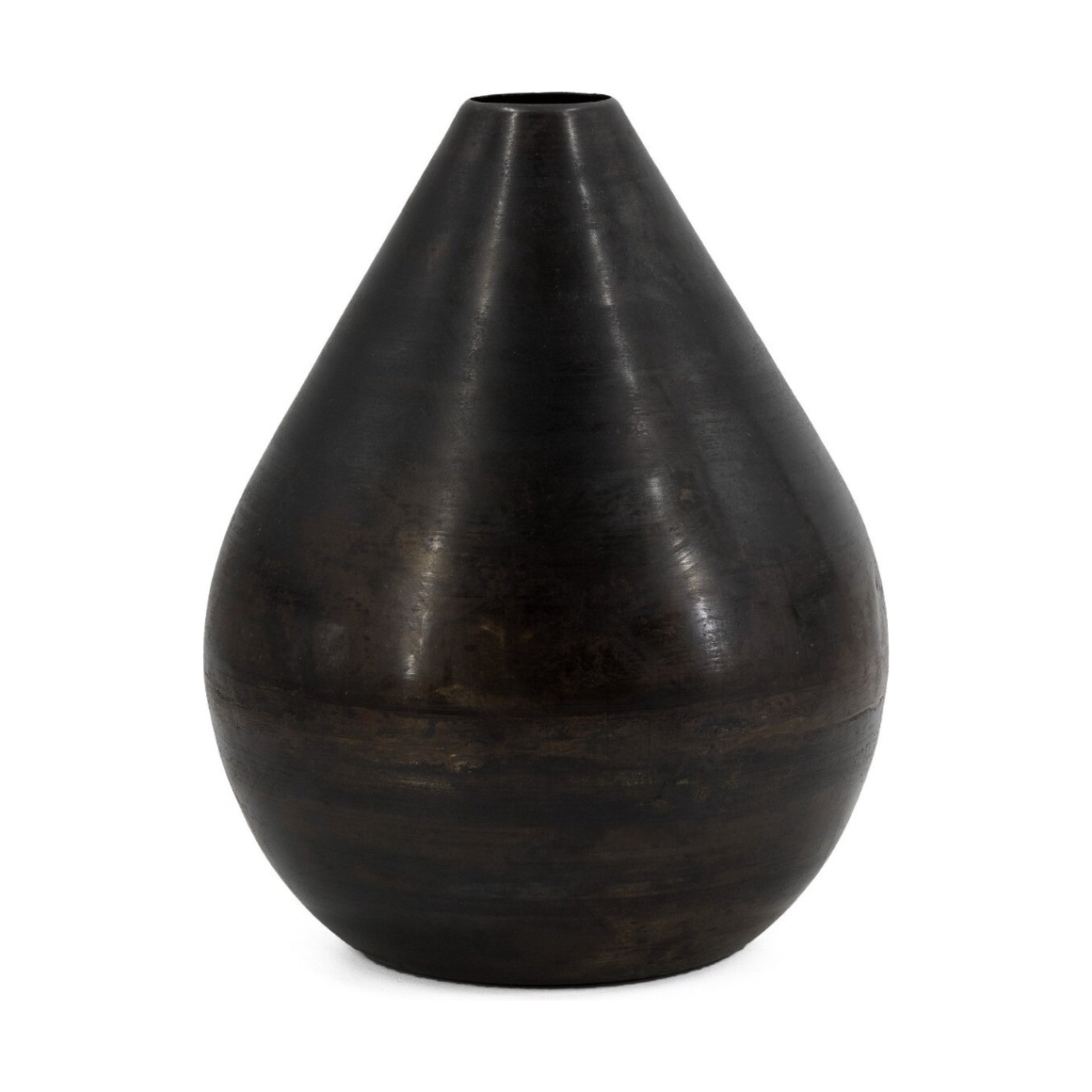KOLONY GLOBE barna fémváza 28 cm