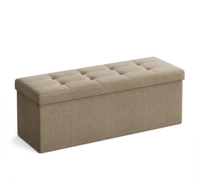 Taburette tárolóhellyel OTTOMAN 110x38 cm, világosbarna akciós termékkép 1