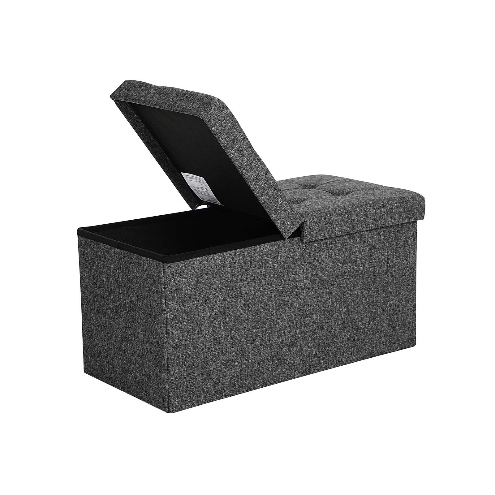 Taburett csukható fedéllel OTTOMAN 76x38 cm, sötétszürke