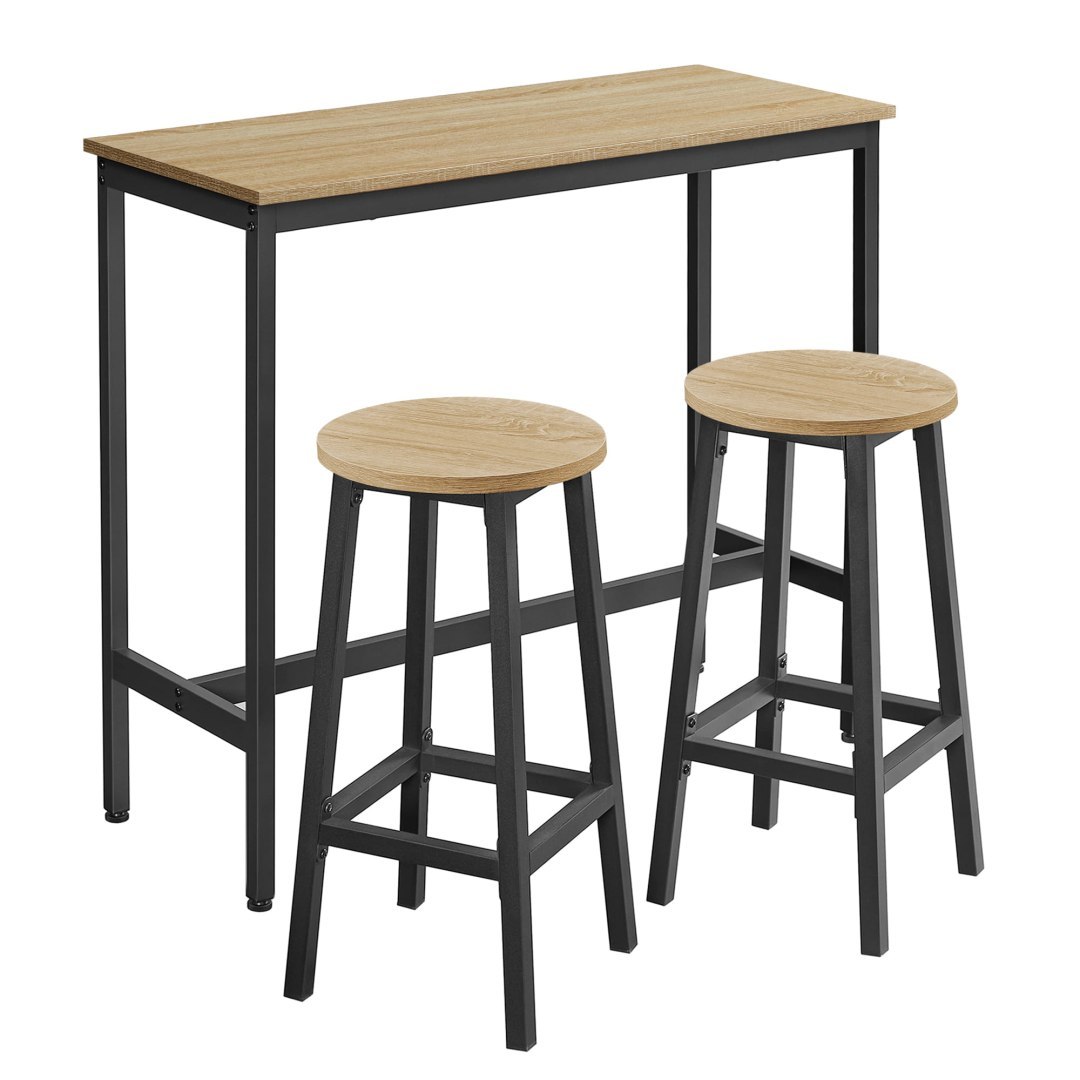 Étkező garnitúra 1+2, bárasztal 100x40 cm és bárszékek TAYLOR SONOMA akciós termékkép 1