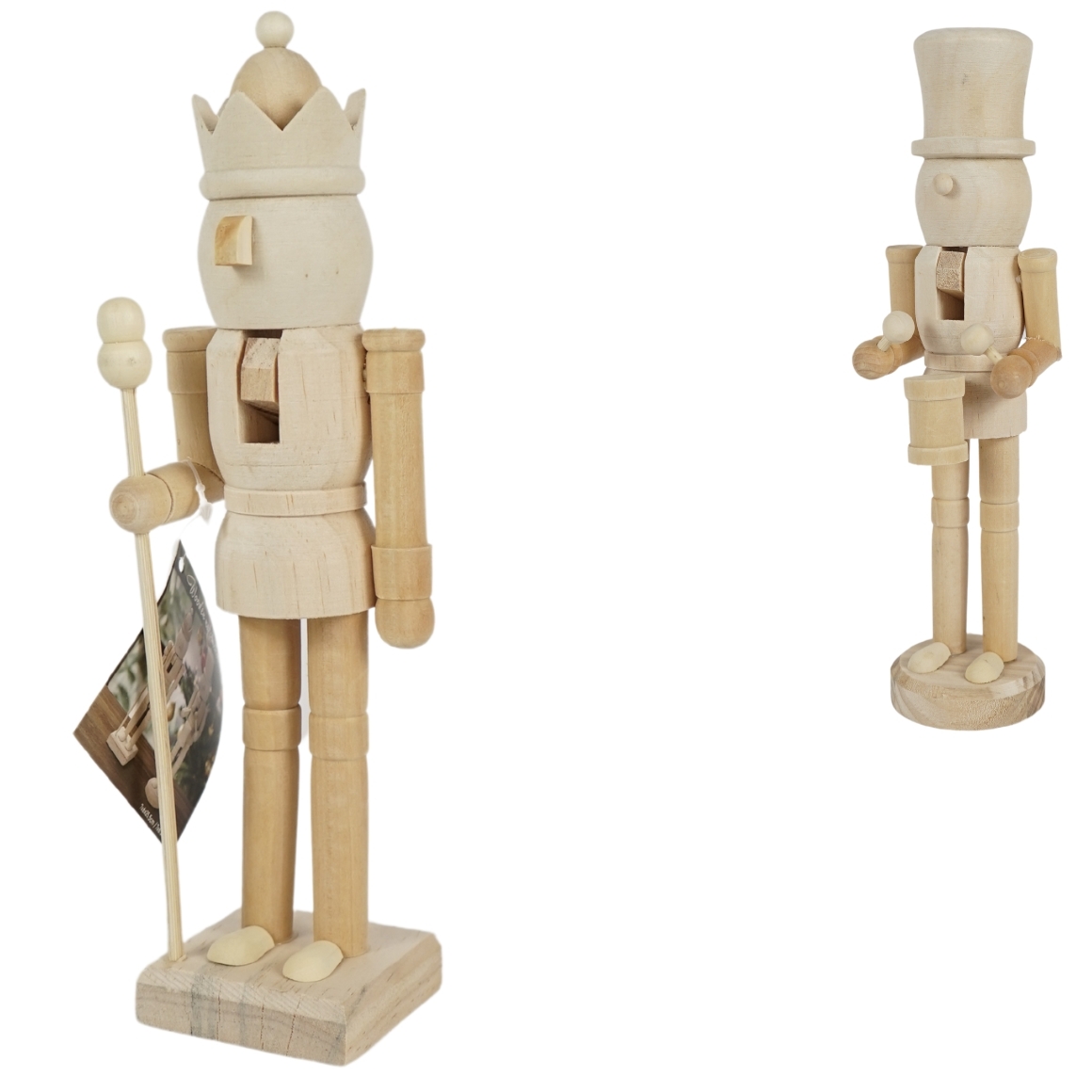 Fa diótörő NUTCRACKER 25,5 cm - több változat akciós termékkép 1