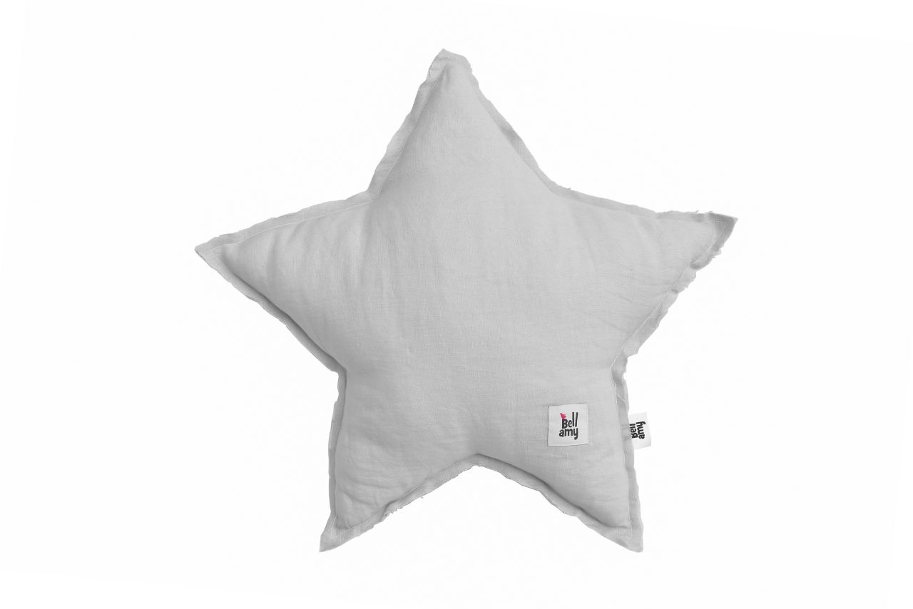 Len díszpárna STAR STONE GRAY akciós termékkép 1