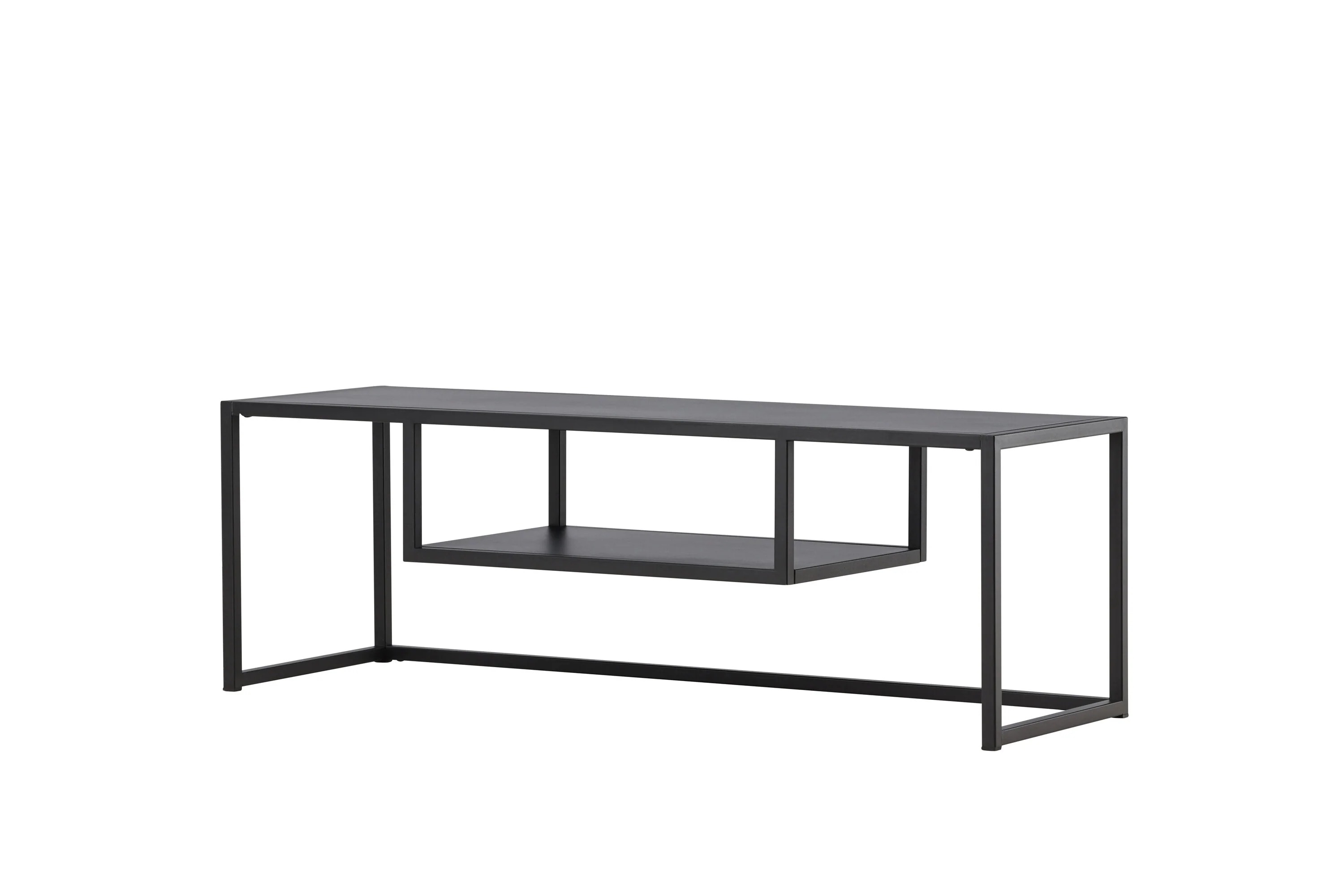 Fém TV szekrény RIVERSIDE 120x40cm, fekete