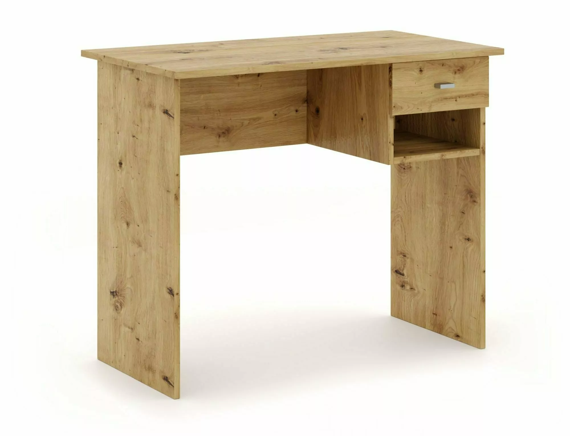Íróasztal tölgy artisan dekorációs lappal B-011