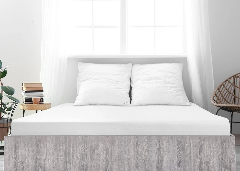 Mako-jersey pamut lepedő LUXORA 180x200 cm fehér akciós termékkép 1