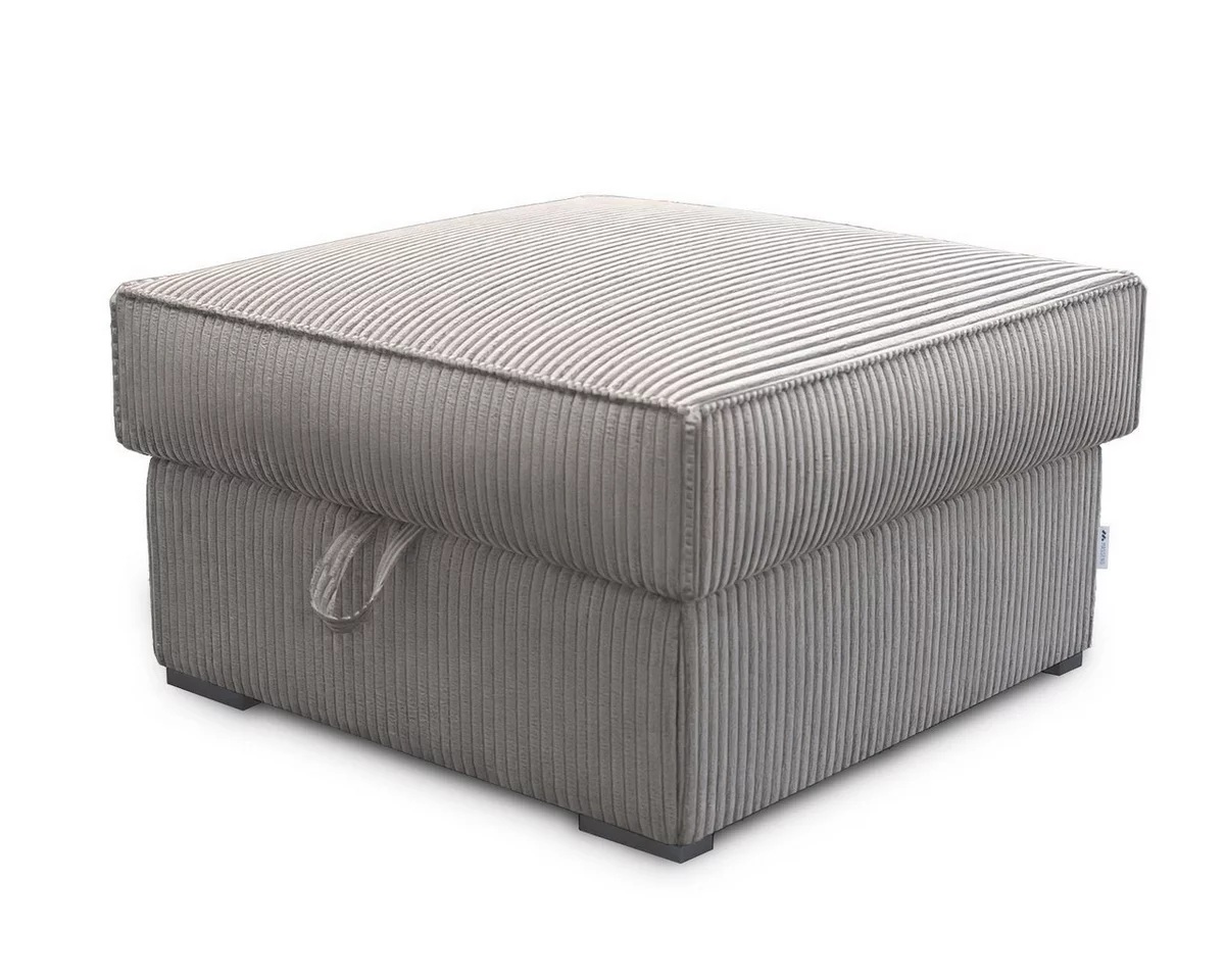 Bézs SMART COSARO tárolós puff, 65x65 cm akciós termékkép 1