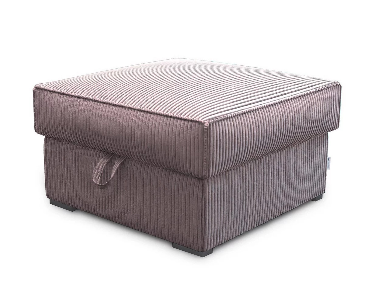 Világoslila SMART COSARO tárolós puff, 65x65 cm akciós termékkép 1