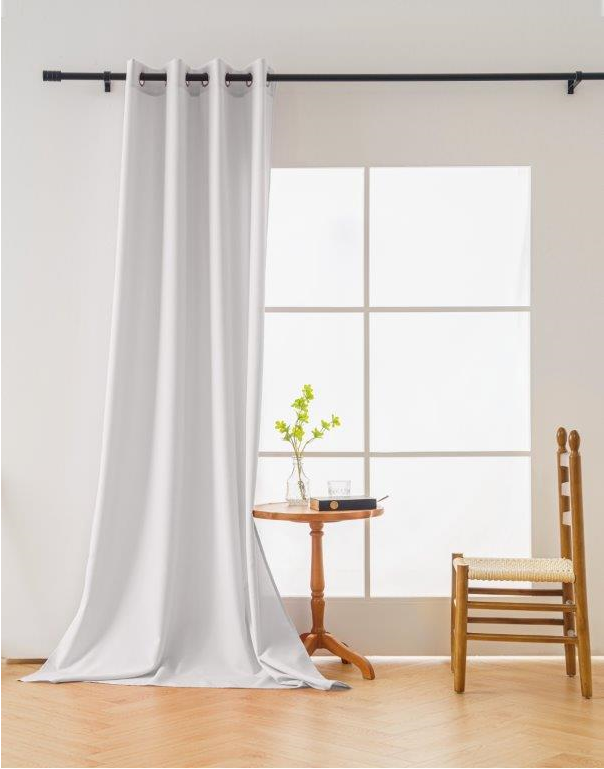Fehér OXFORD függöny 140x270 cm Felfüggesztés: Hullámos sínszalag akciós termékkép 1