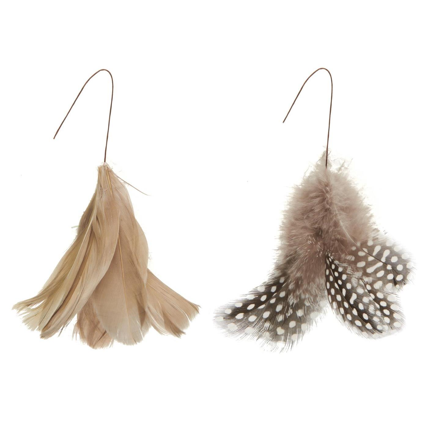 IB Laursen Drótos függő toll FEATHER DECOR barna - több színben akciós termékkép 1