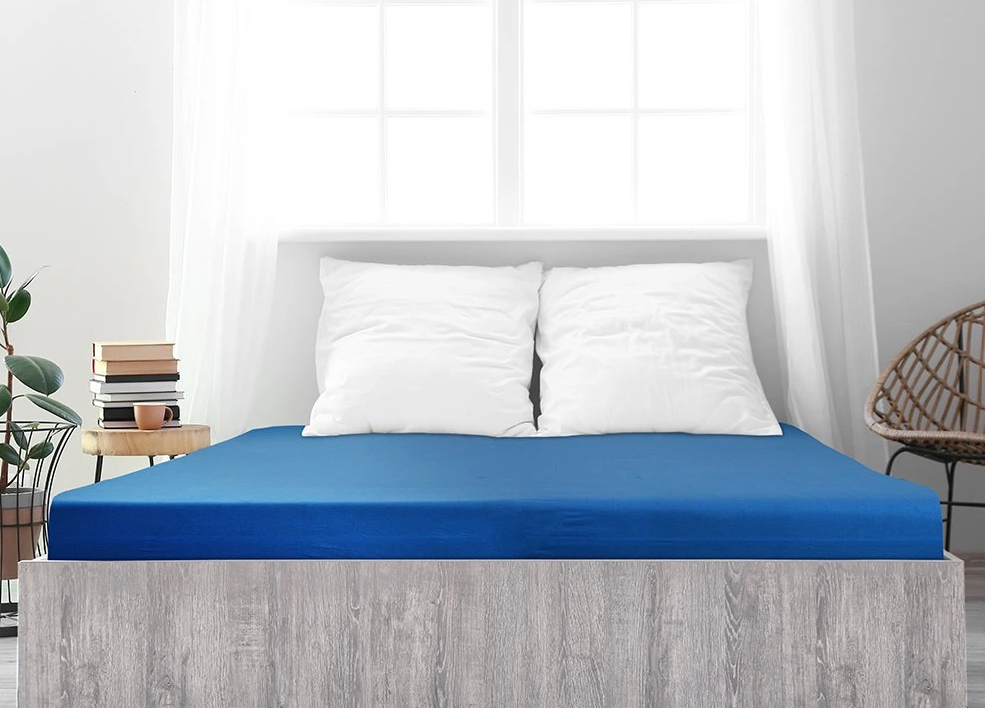 Jersey mako pamut lepedő LUXORA 180x200 cm királykék