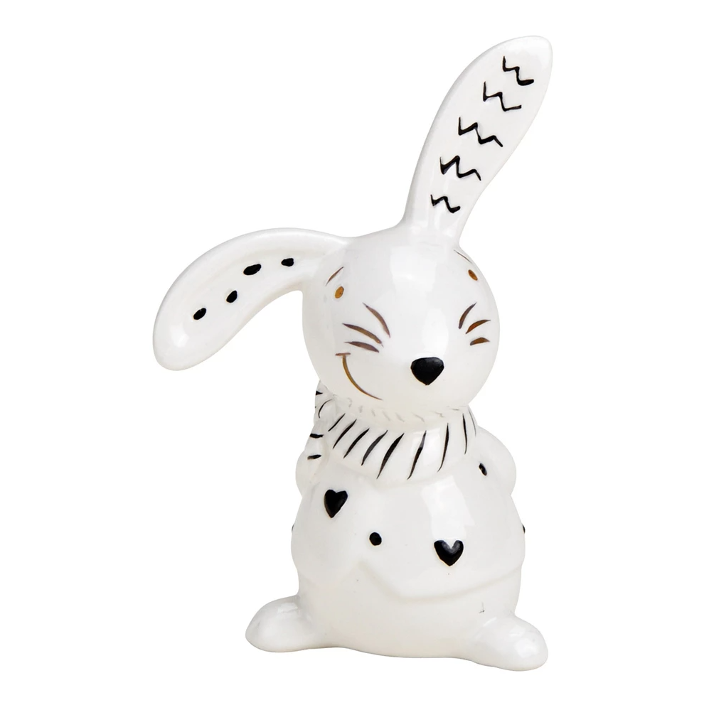 Kerámia nyuszi BUNNY BACK 10 cm fehér akciós termékkép 1