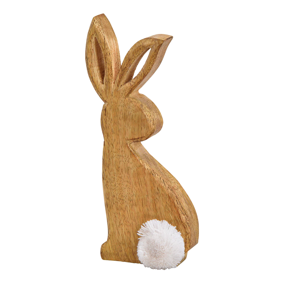 Mangófából készült húsvéti nyúl BUNNY POM - több méretben Méret: S akciós termékkép 1