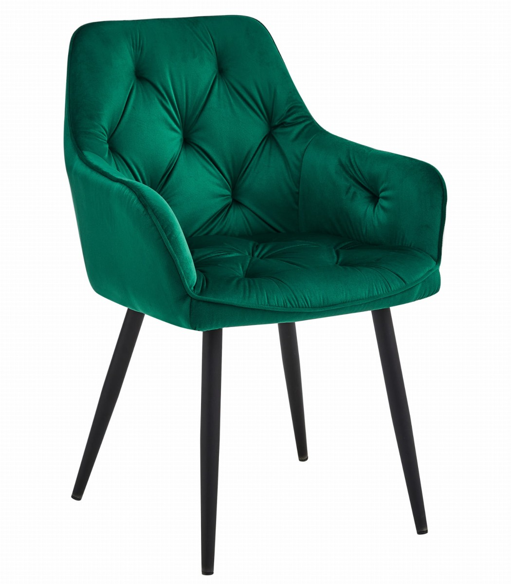 JORK VELVET sötétzöld étkezőszék