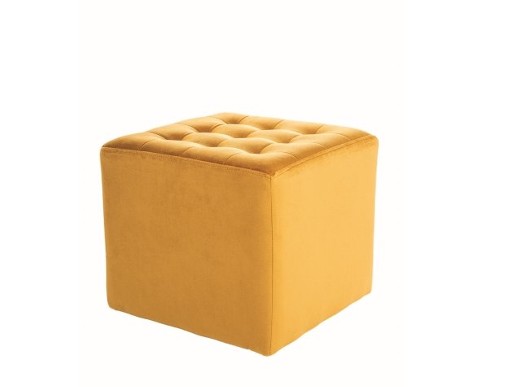 Mustárszínű LORI VELVET puff akciós termékkép 1