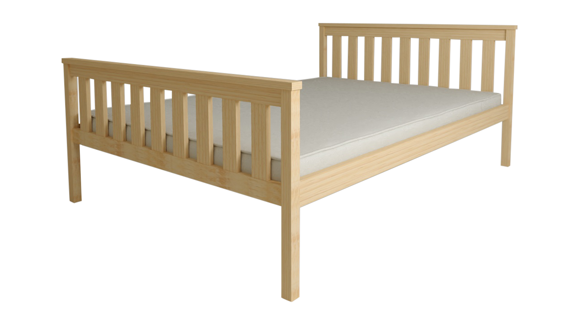 Ágy KALEA 120 x 200 cm, fenyő Matrac: Coco Maxi matrac 20 cm, Ágyrács: Ágyrács nélkül