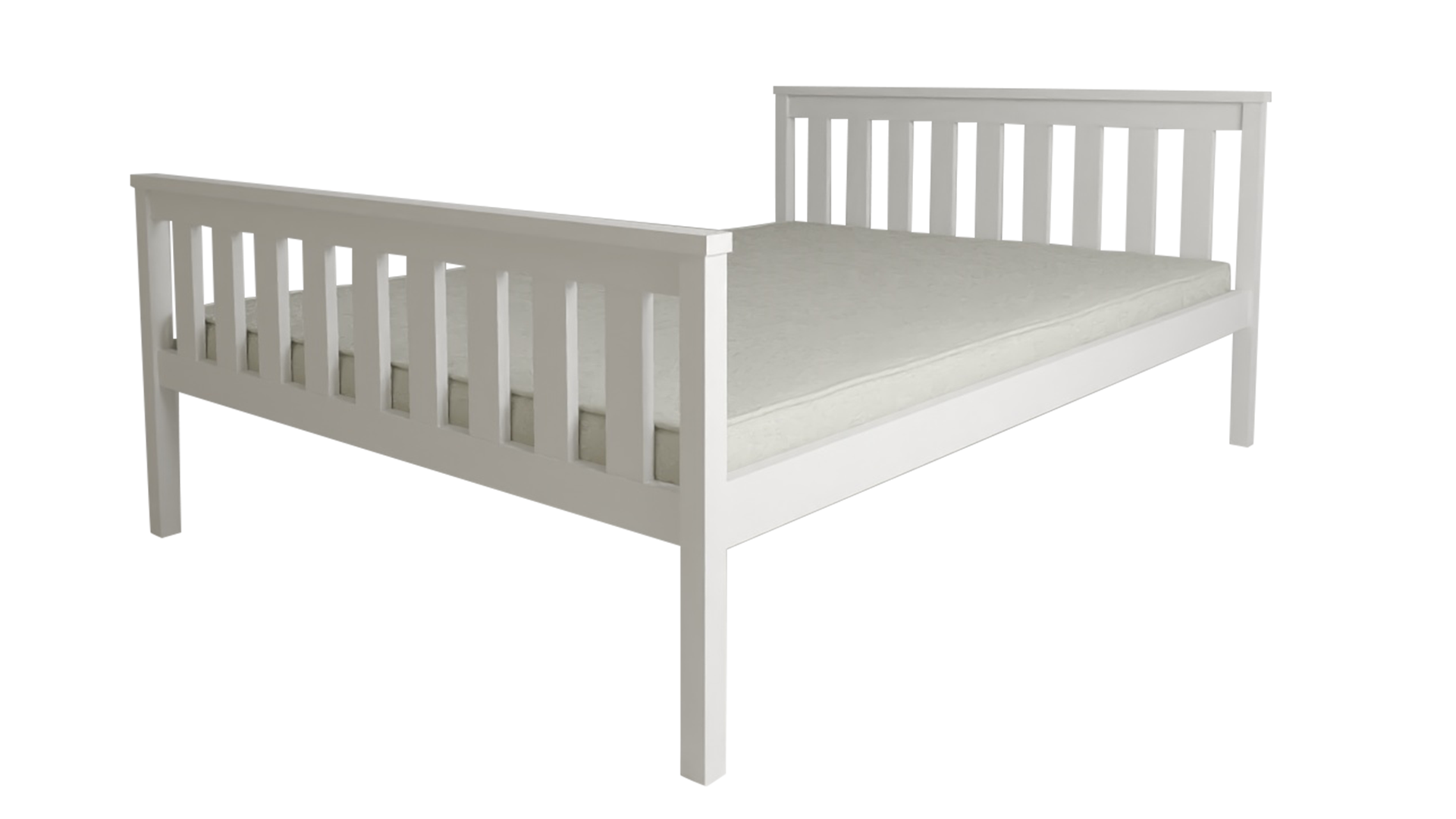 Ágy KALEA 90 x 200 cm, fehér Matrac: Matrac nélkül, Ágyrács: Deszkás ágyráccsal