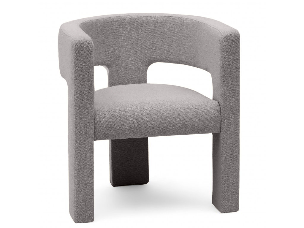 Világosszürke design fotel ALPAH LOOP akciós termékkép 1