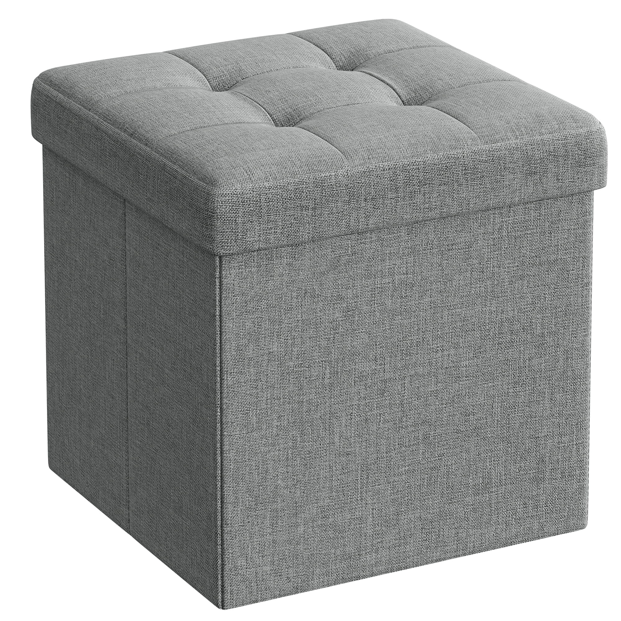 Tárolóhelyes puff OTTOMAN 30x30 cm, szürke akciós termékkép 1