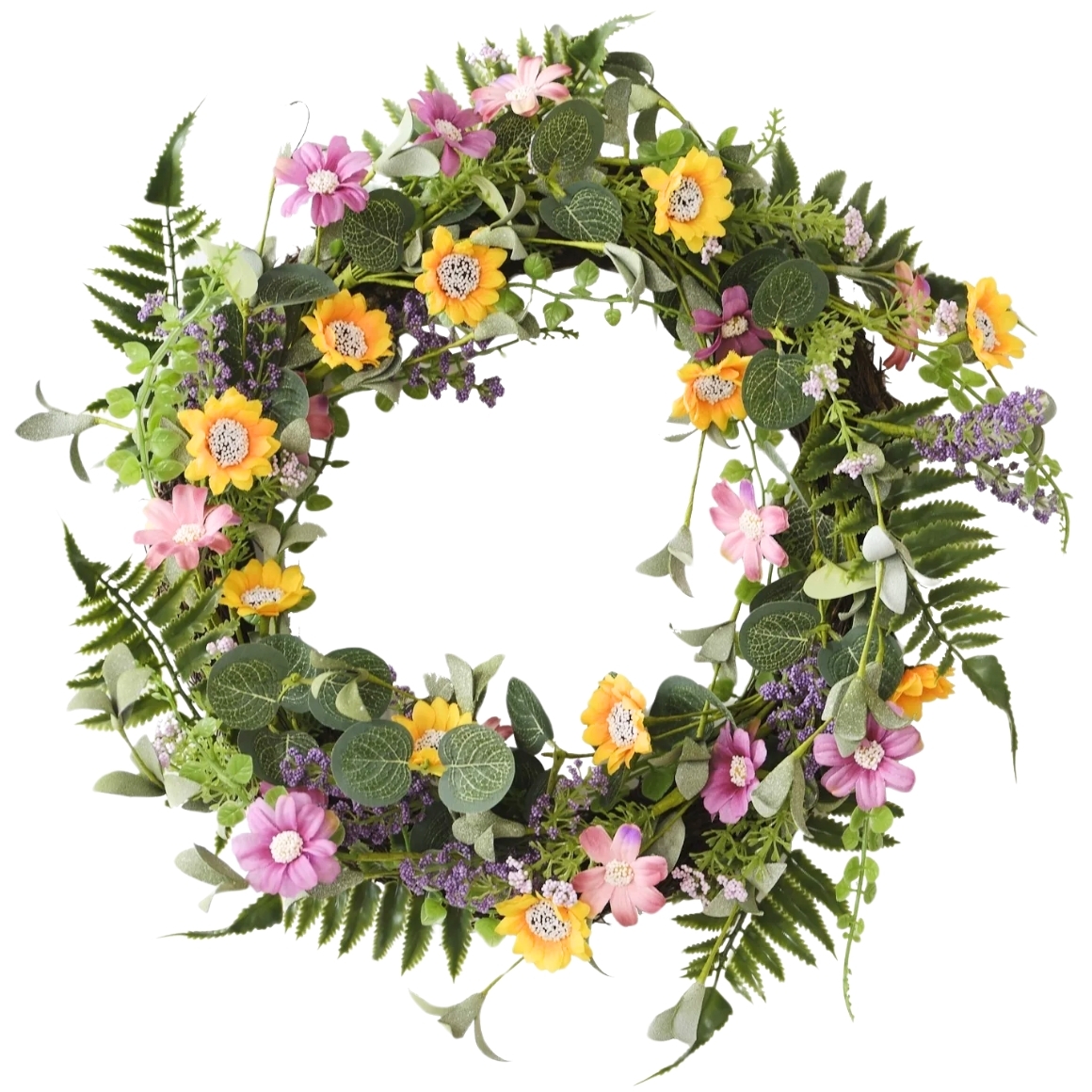 Tavaszi ajtódísz SPRING FLORAL Ø45 cm akciós termékkép 1