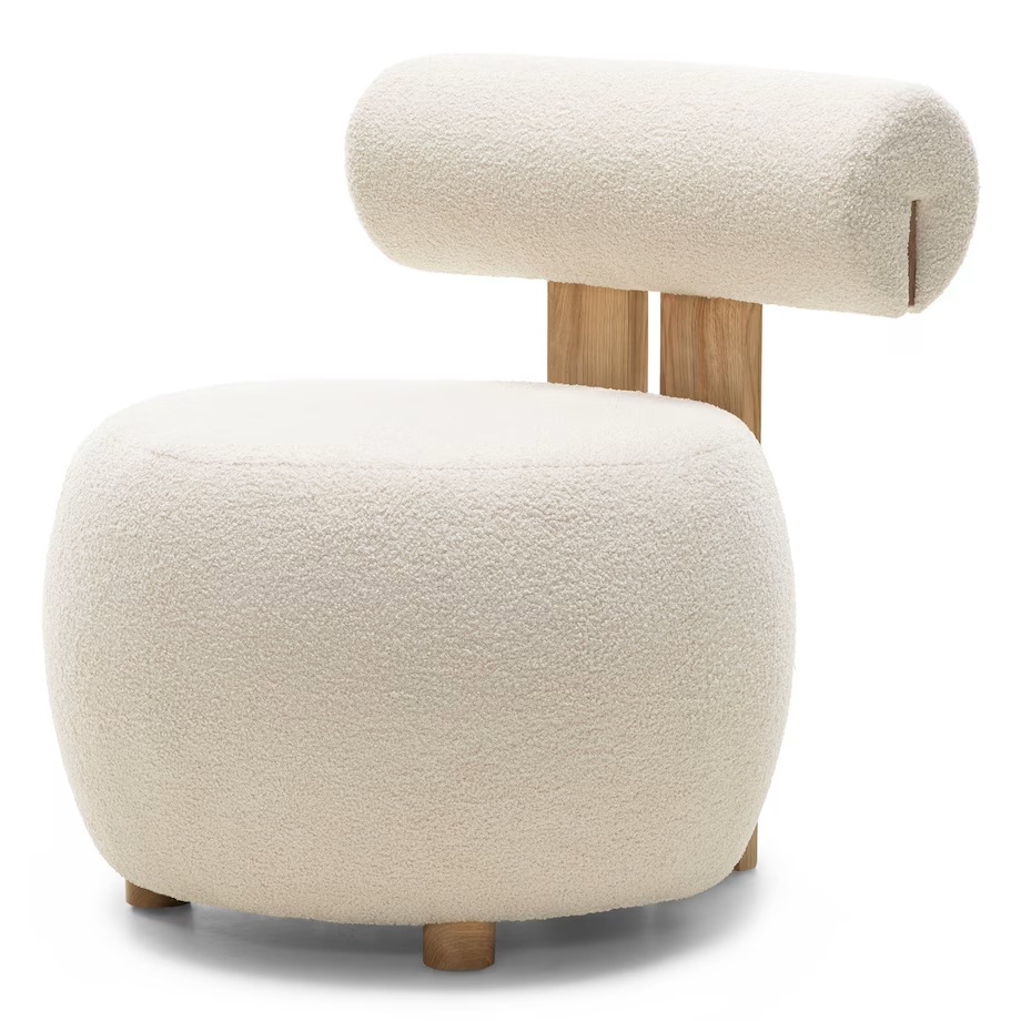 Krém design fotel HANNA, tölgy akciós termékkép 1