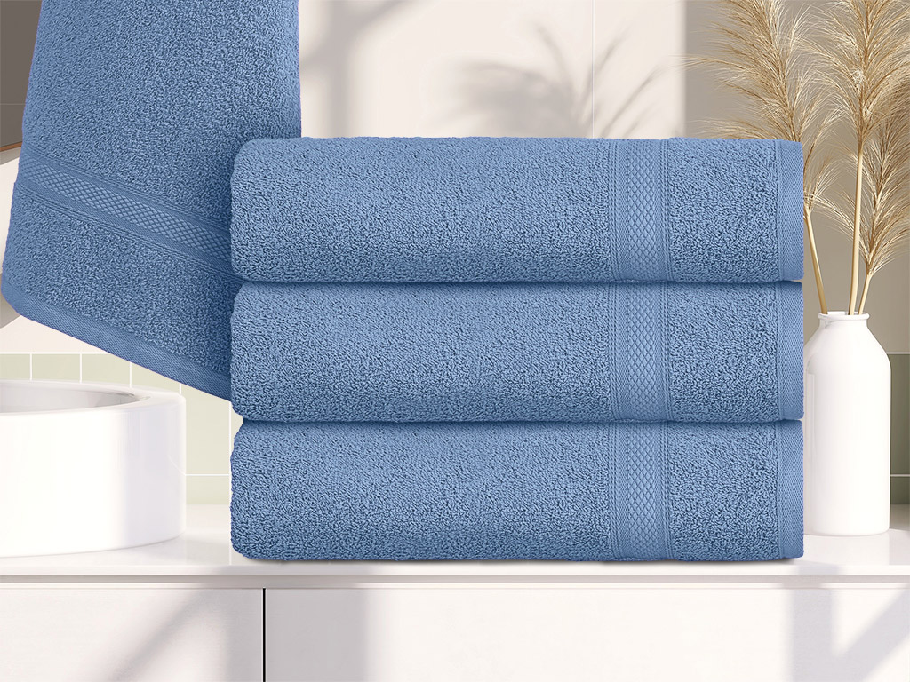 CLARYSSE ELEGANCE fürdőlepedő 70x140 cm kék, 100% pamut akciós termékkép 1
