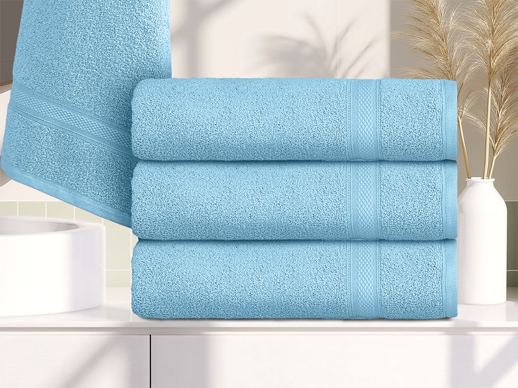 CLARYSSE ELEGANCE törölköző 70x140 cm világoskék, 100% pamut akciós termékkép 1