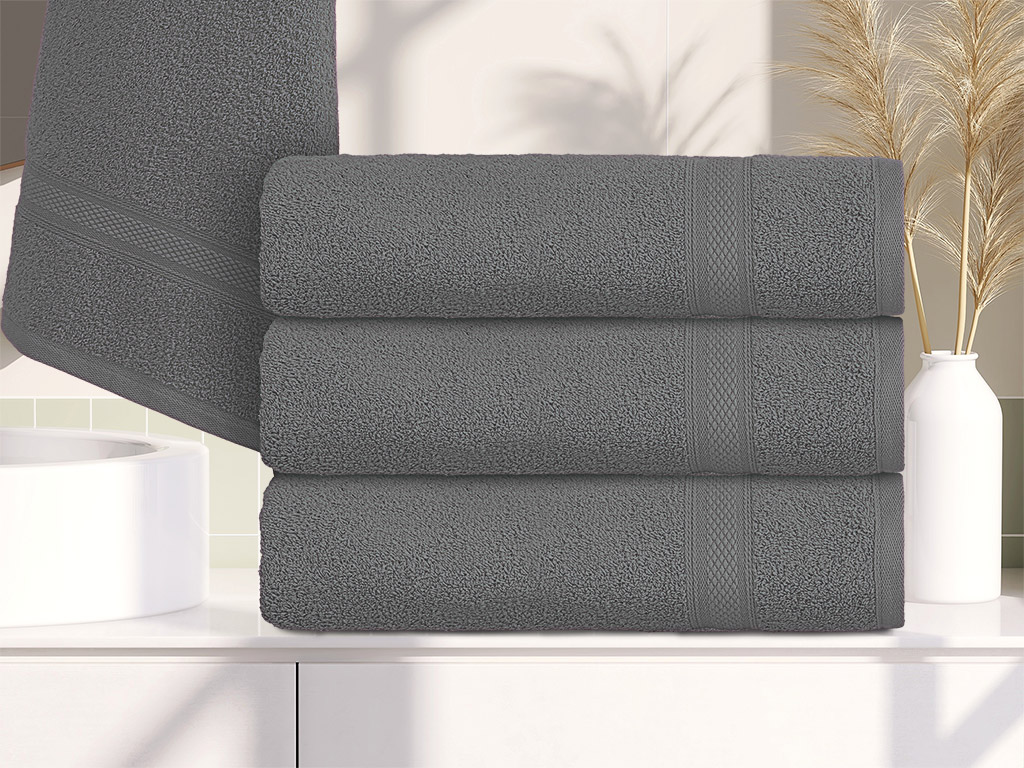 CLARYSSE ELEGANCE törölköző 70x140 cm szürke, 100% pamut akciós termékkép 1