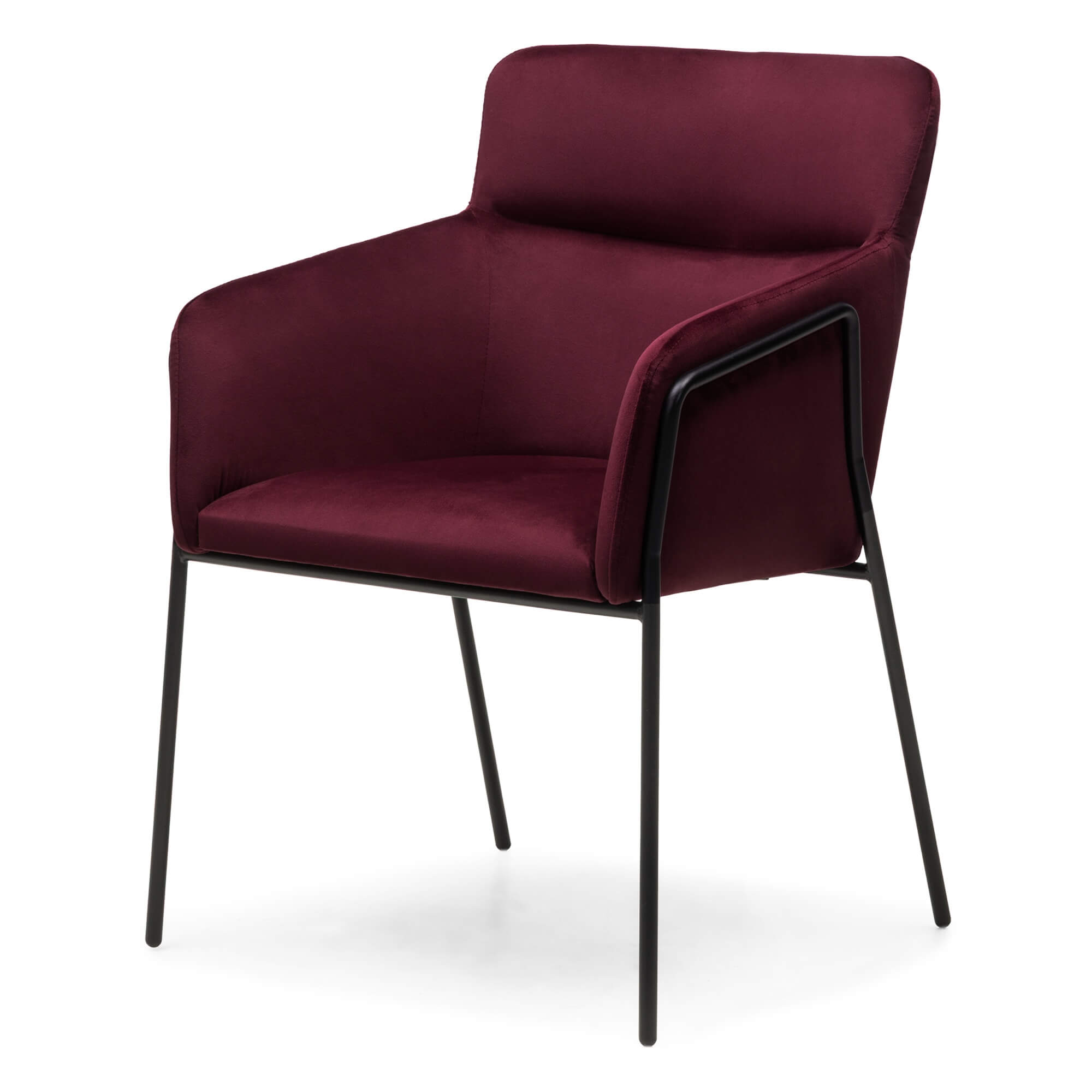 Bordó design szék HELSINKI VELVET akciós termékkép 1