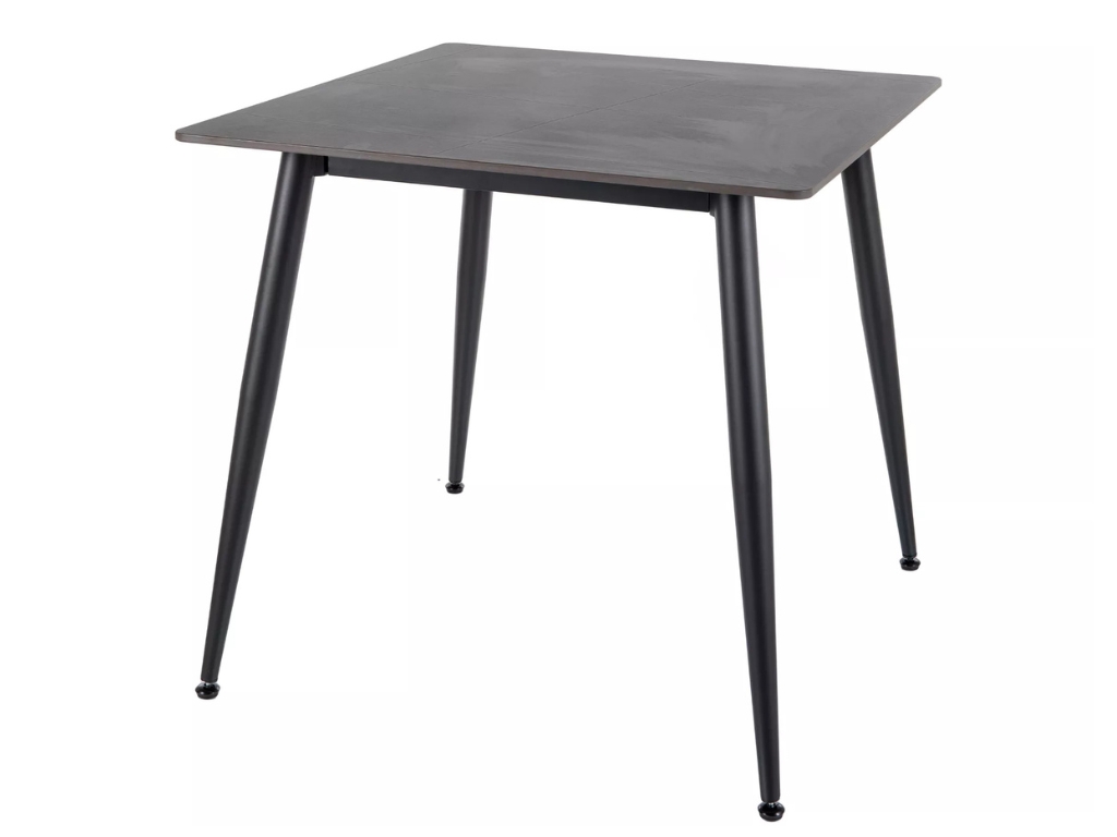Étkezőasztal RION 80x80 cm kerámialappal, fekete márvány akciós termékkép 1