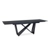 28841 cerny jidelni stul cavalli 160 240 x90 rozkladaci