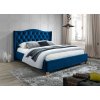 28535 modra calounena postel aspen velvet 160 x 200 cm