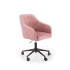 56644 ruzove kancelarske kreslo maribo velvet